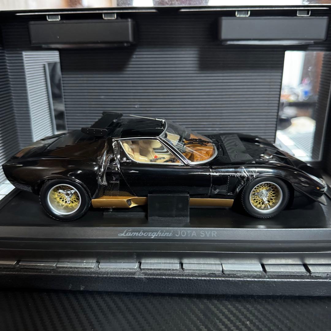絶版未展示品 京商 1/18 ランボルギーニ イオタ SVR ブラック