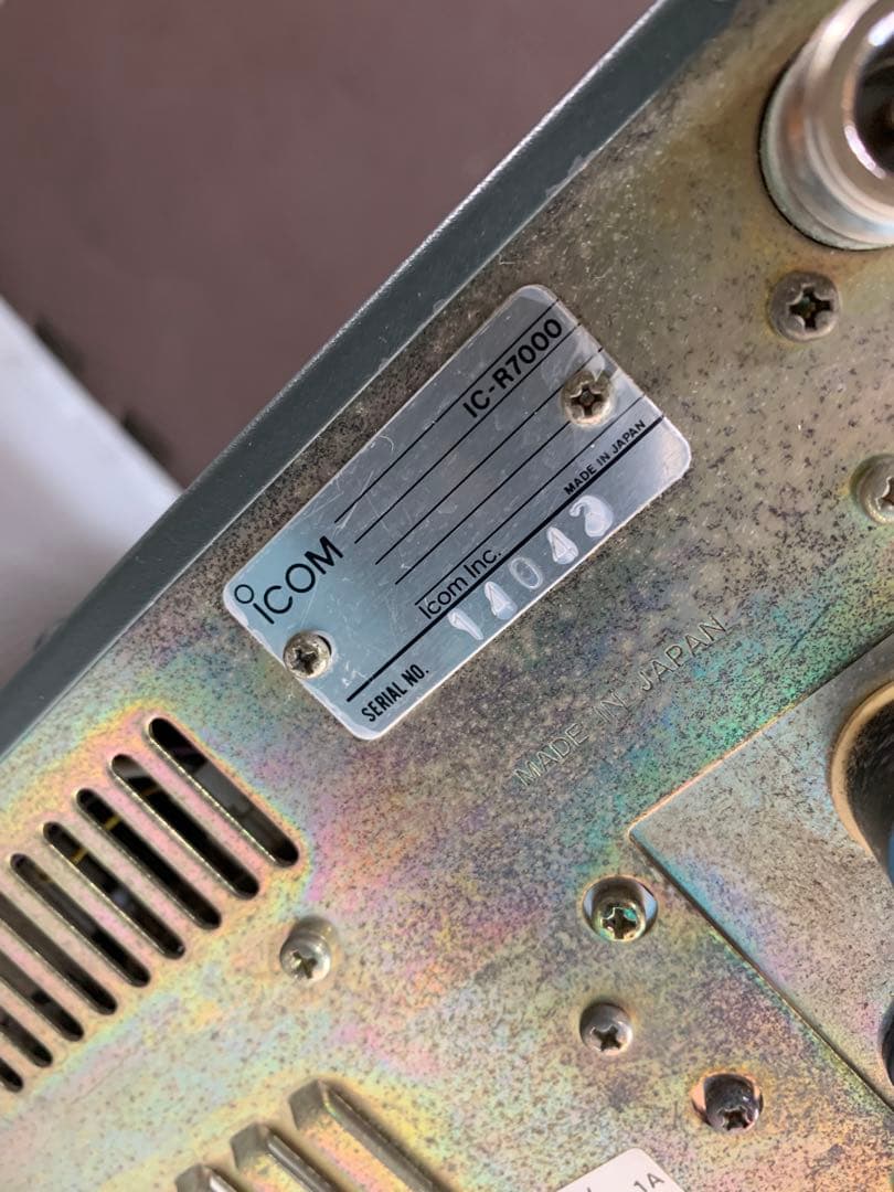動作未確認　ICOM IC-R7000　 広帯域受信機