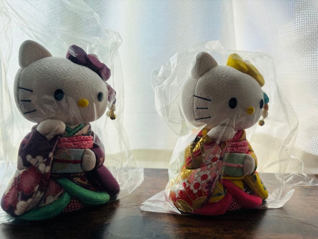 柿沼東光 木目込み人形　ハローキティ6体セット