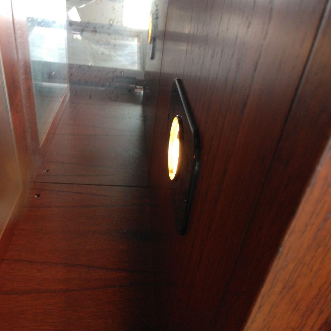 アンティーク 木製ガラス扉キャビネット サイドボード