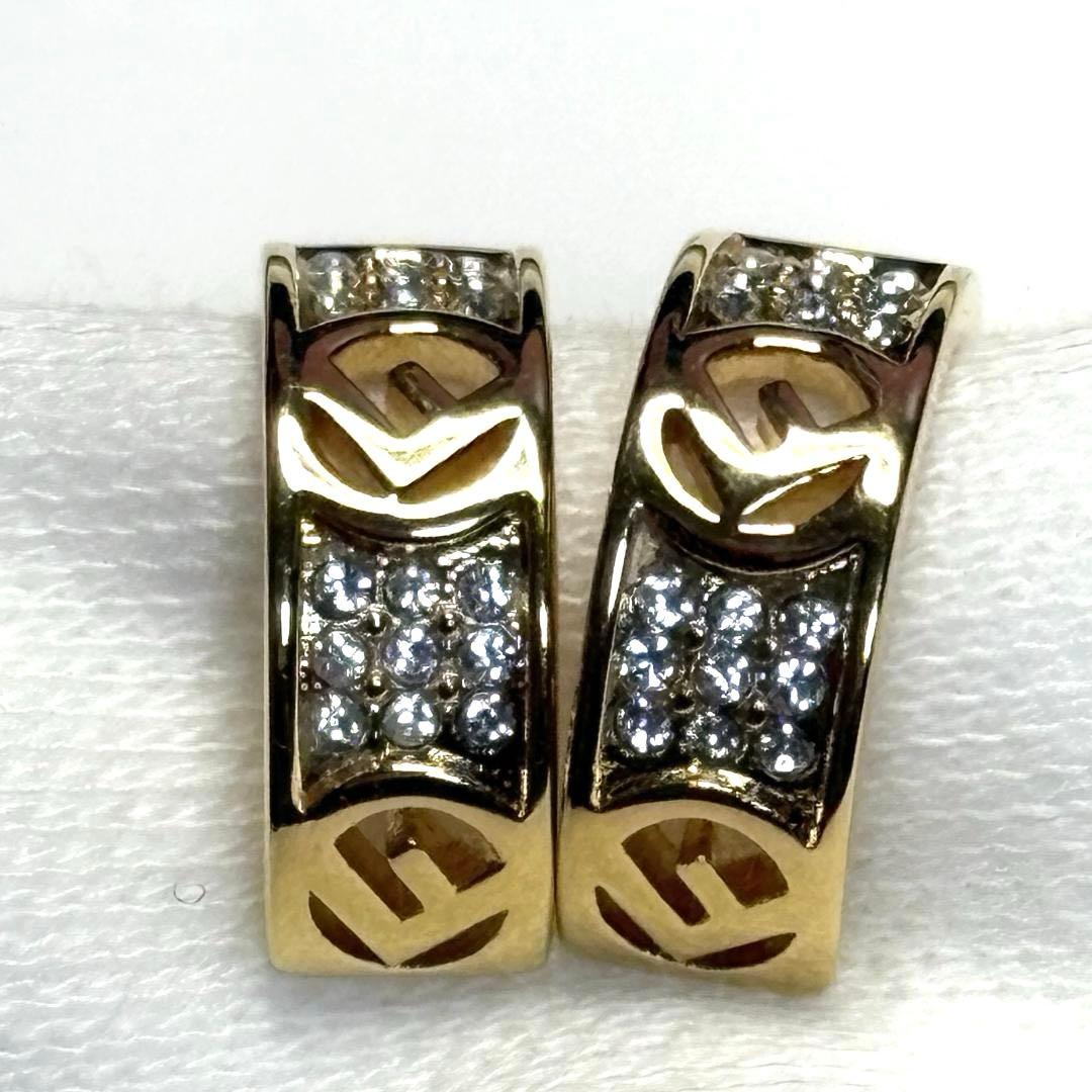 ★美品★　FENDI フェンディ エフイズフェンディ フープ ピアス