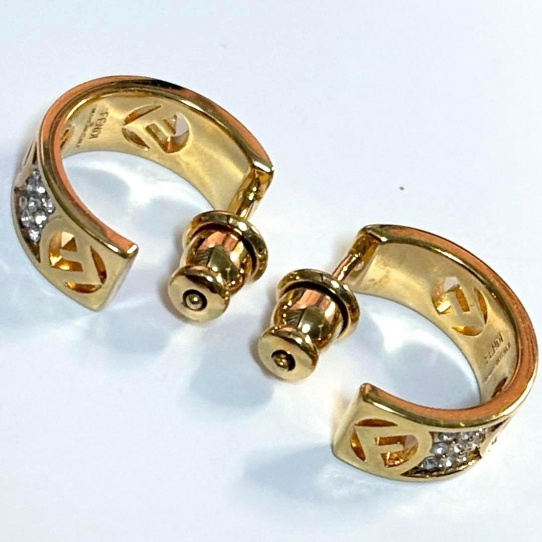 ★美品★　FENDI フェンディ エフイズフェンディ フープ ピアス