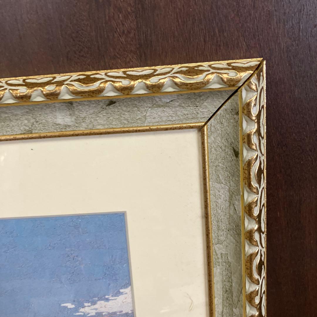 昭和レトロ 山下清 日本平よりの富士 リトグラフ版画 富士山 風景画 複製画