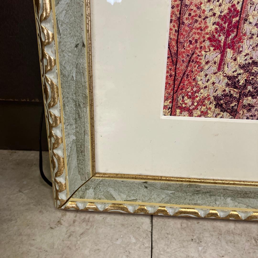 昭和レトロ 山下清 日本平よりの富士 リトグラフ版画 富士山 風景画 複製画