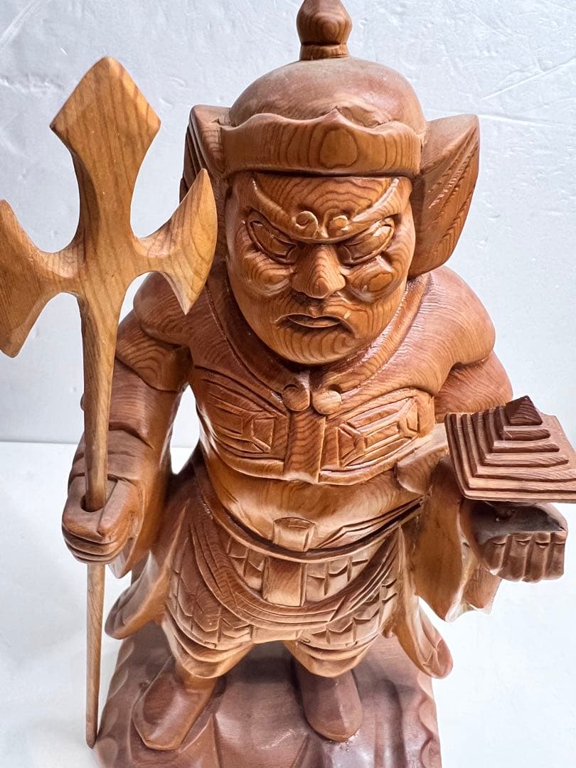 毘沙門天 木曽桧 木彫り 仏像 日本仏師作品