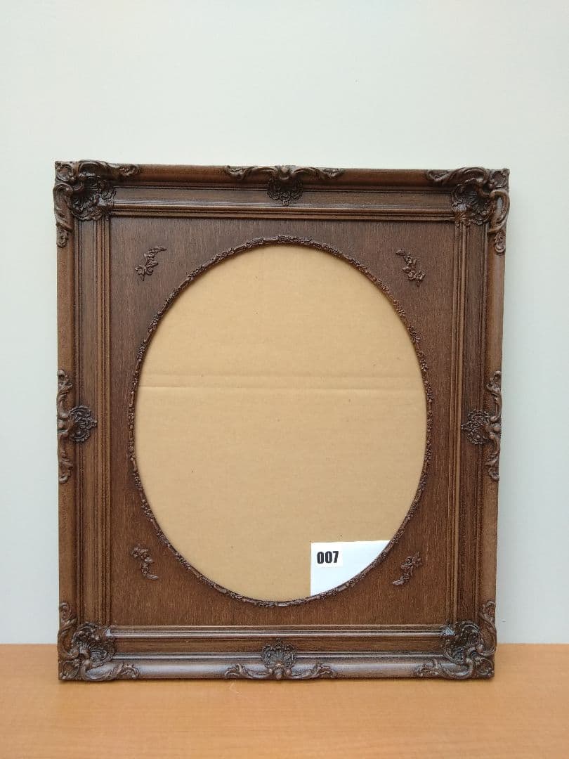 エスアンドエフ　S&F　高級輸入額縁　半切　アンティーク　ブラウン　007
