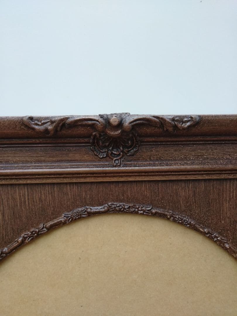 エスアンドエフ　S&F　高級輸入額縁　半切　アンティーク　ブラウン　007