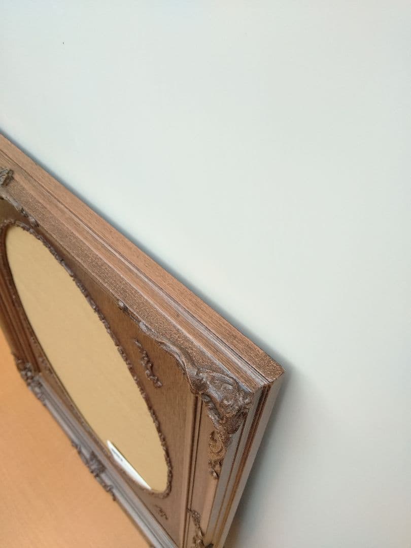 エスアンドエフ　S&F　高級輸入額縁　半切　アンティーク　ブラウン　007