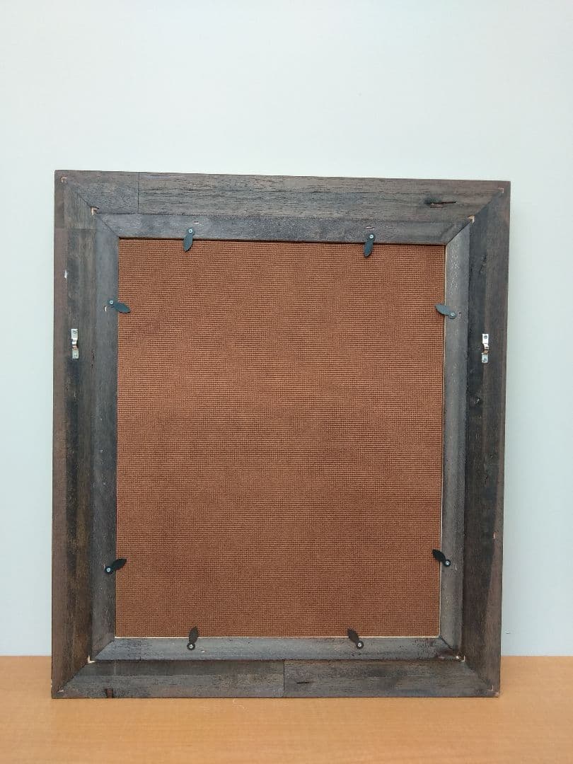 エスアンドエフ　S&F　高級輸入額縁　半切　アンティーク　ブラウン　007