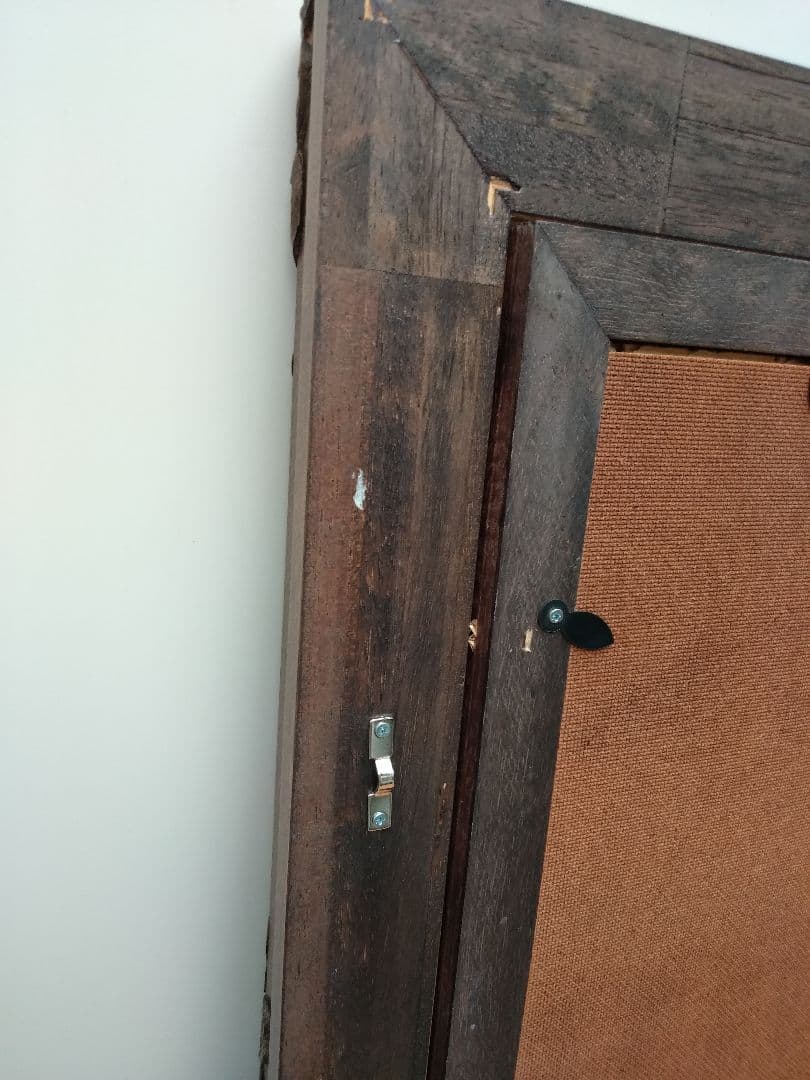 エスアンドエフ　S&F　高級輸入額縁　半切　アンティーク　ブラウン　007