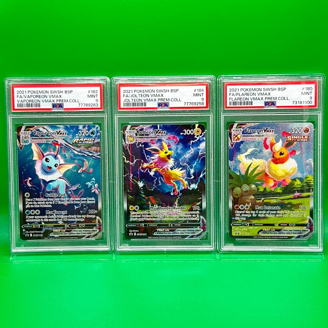 PSA9 海外 シャワーズ サンダース ブースターVMAX 英語 夏ポケカ