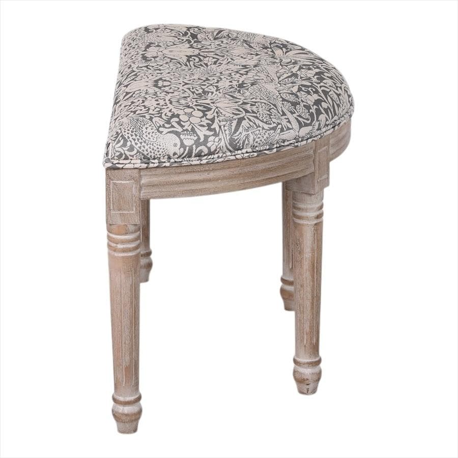 新品　NEWハーフムーン スツール いちご泥棒 グレー