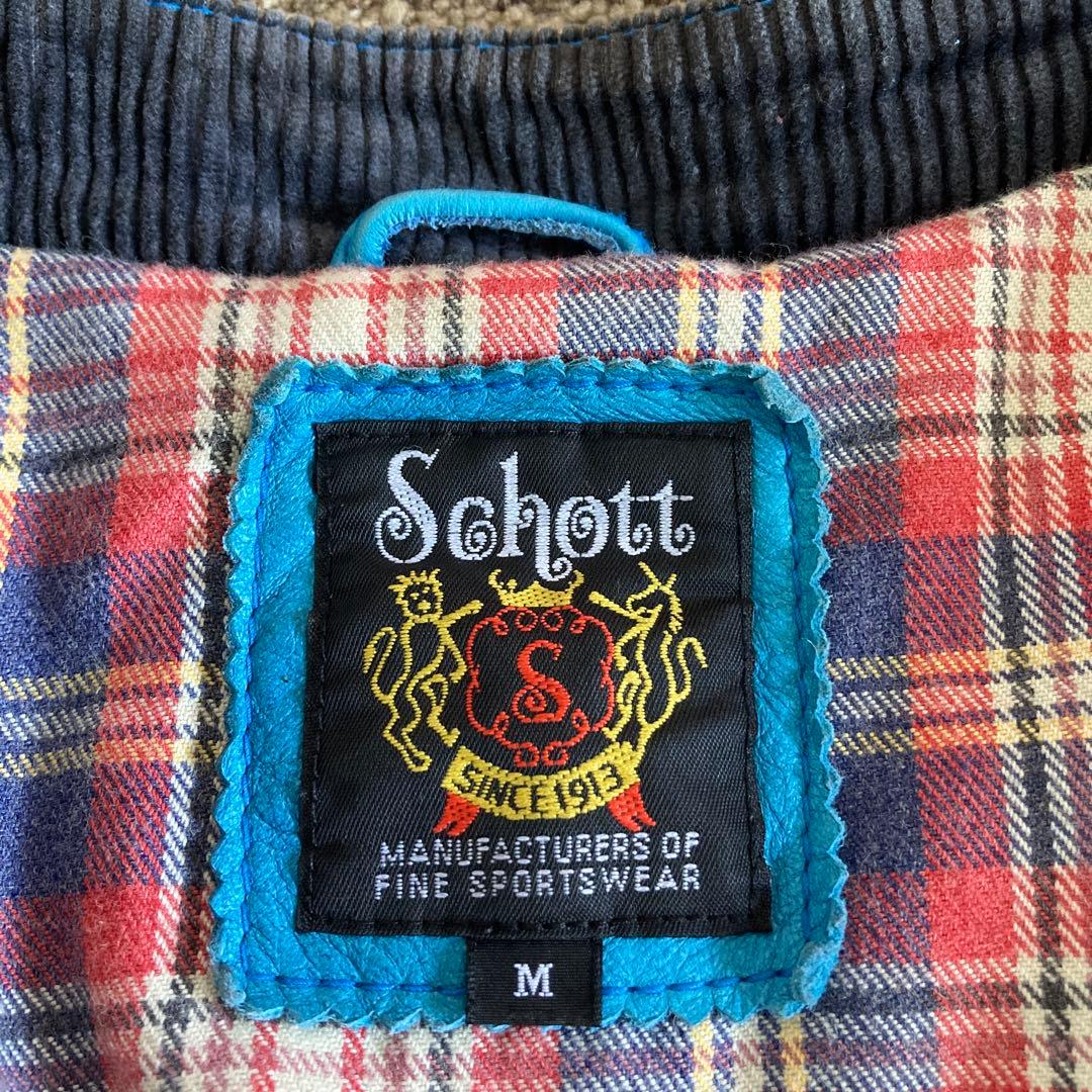 SCHOTT レザー シングルライダースジャケット サイズM