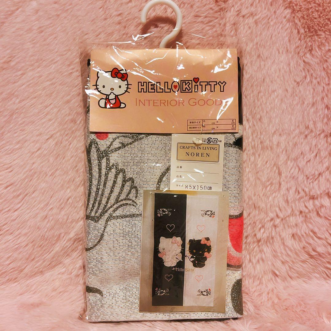 希少レア　ハローキティ　テンシ　デビル　ノレン　2007 サンリオ　日本限定