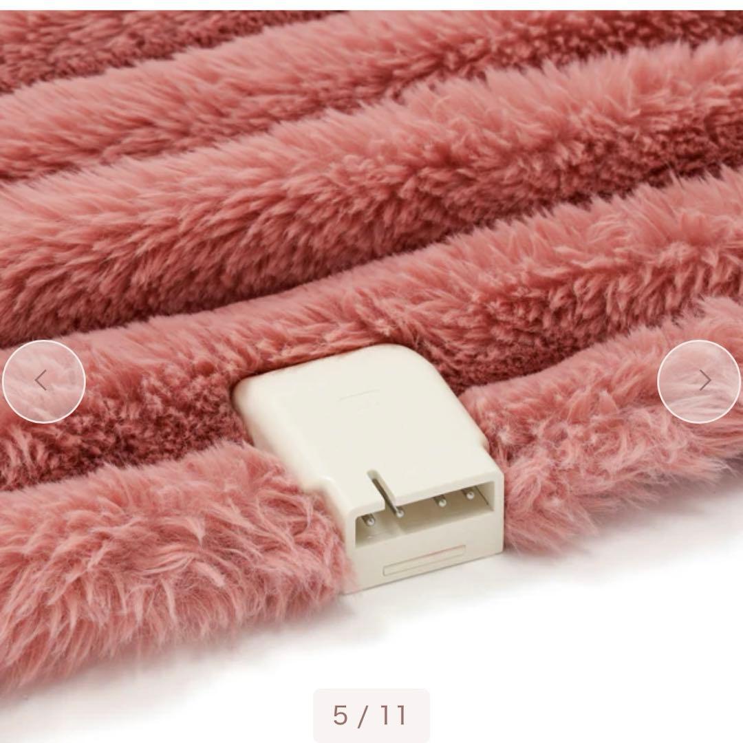 Francfrancヒーター付きブランケットピンク