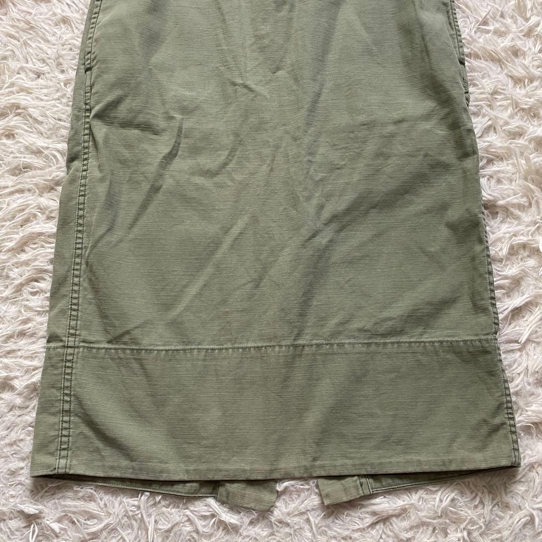 マディソンブルー　タイトスカート　カーキ　バックスリット　02