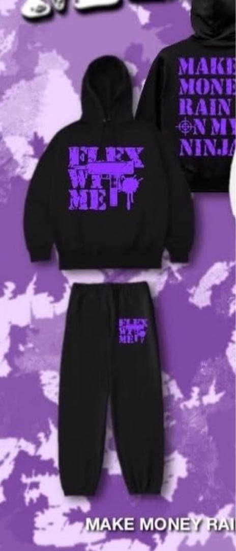 flexwitmeセットアップ上パーカー