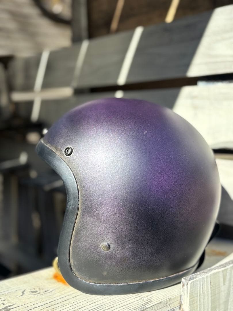 RAMSKIT カスタムヘルメット 500TX 小帽体 深め XLマットパープル