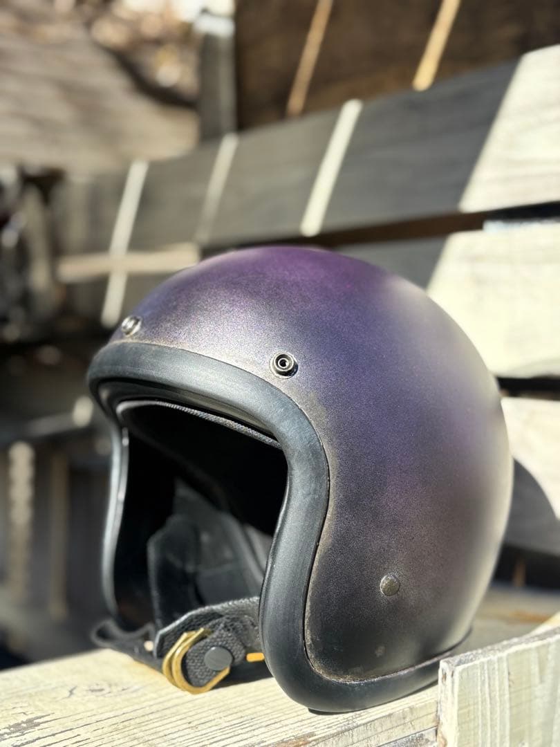 RAMSKIT カスタムヘルメット 500TX 小帽体 深め XLマットパープル