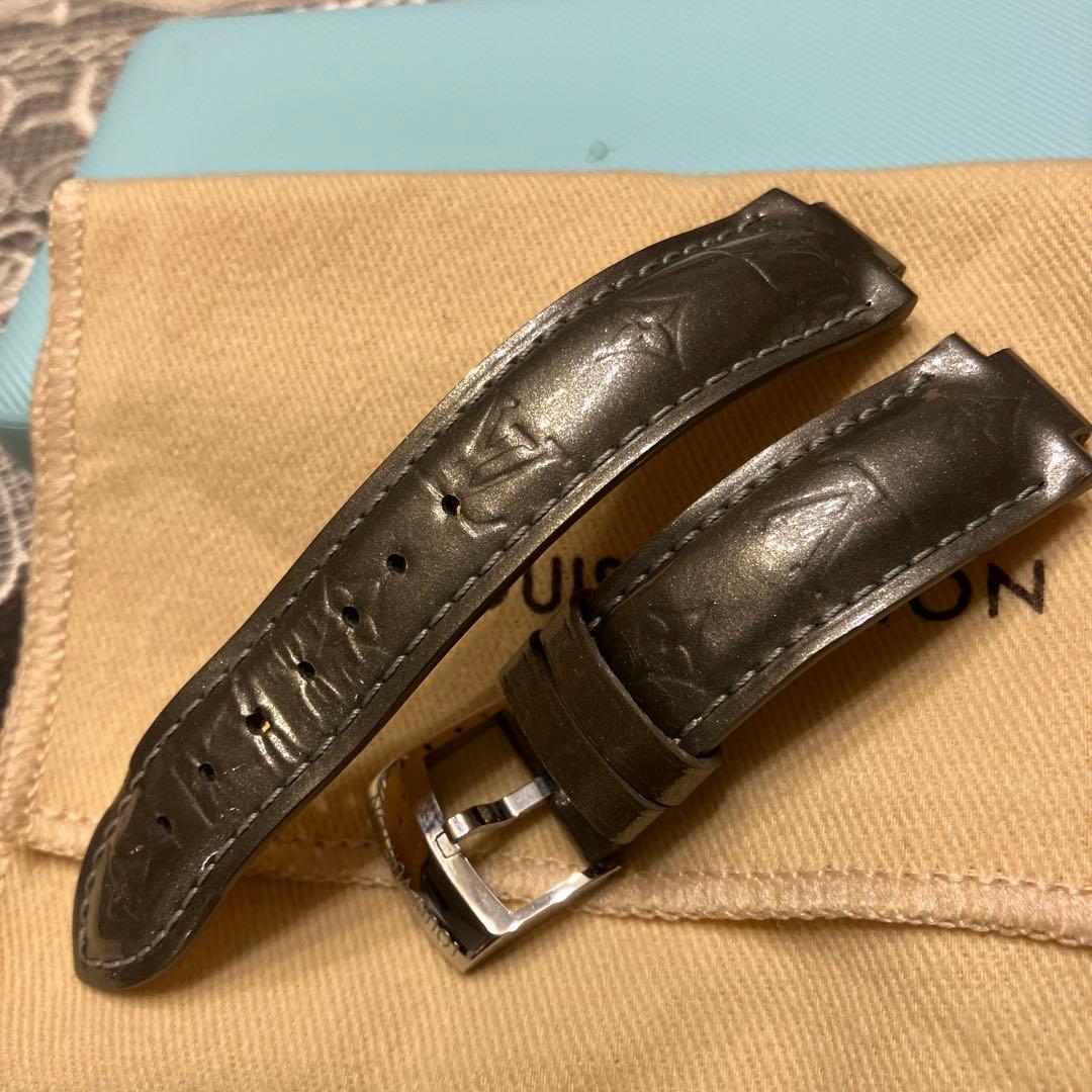 Louis Vuitton レザーベルト グレー