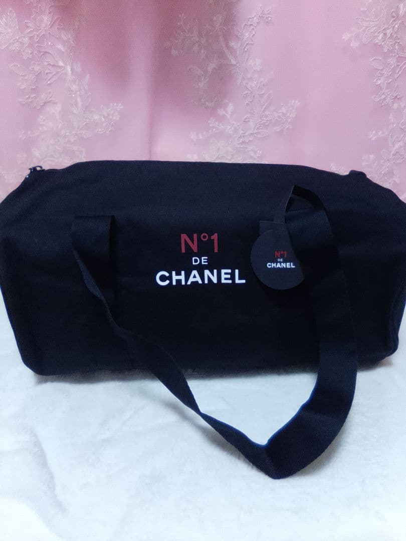 CHANEL ノベルティ N°1 DE CHANEL 黒 ボストンバッグ