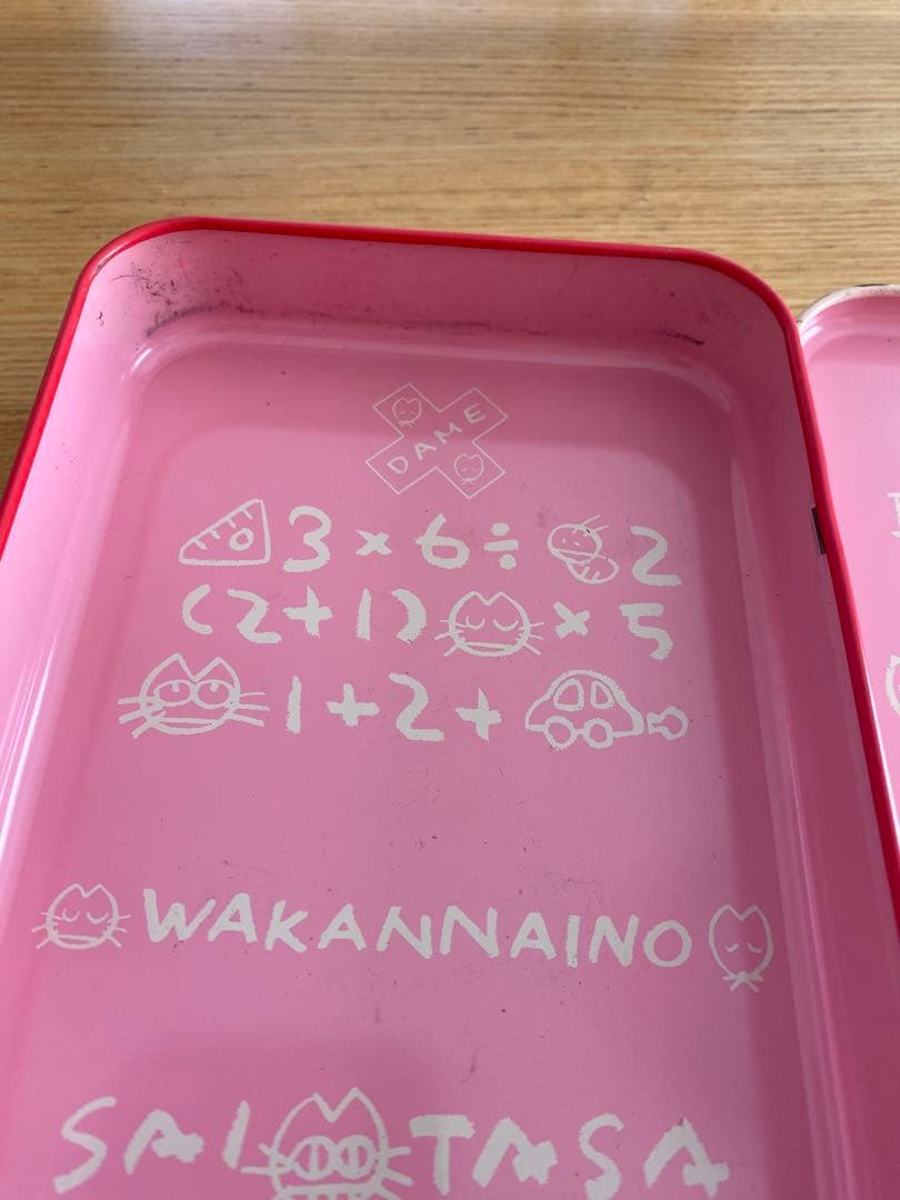 【激レア 昭和】サンリオ WAKANNAINO わかんないの 缶ペンケース