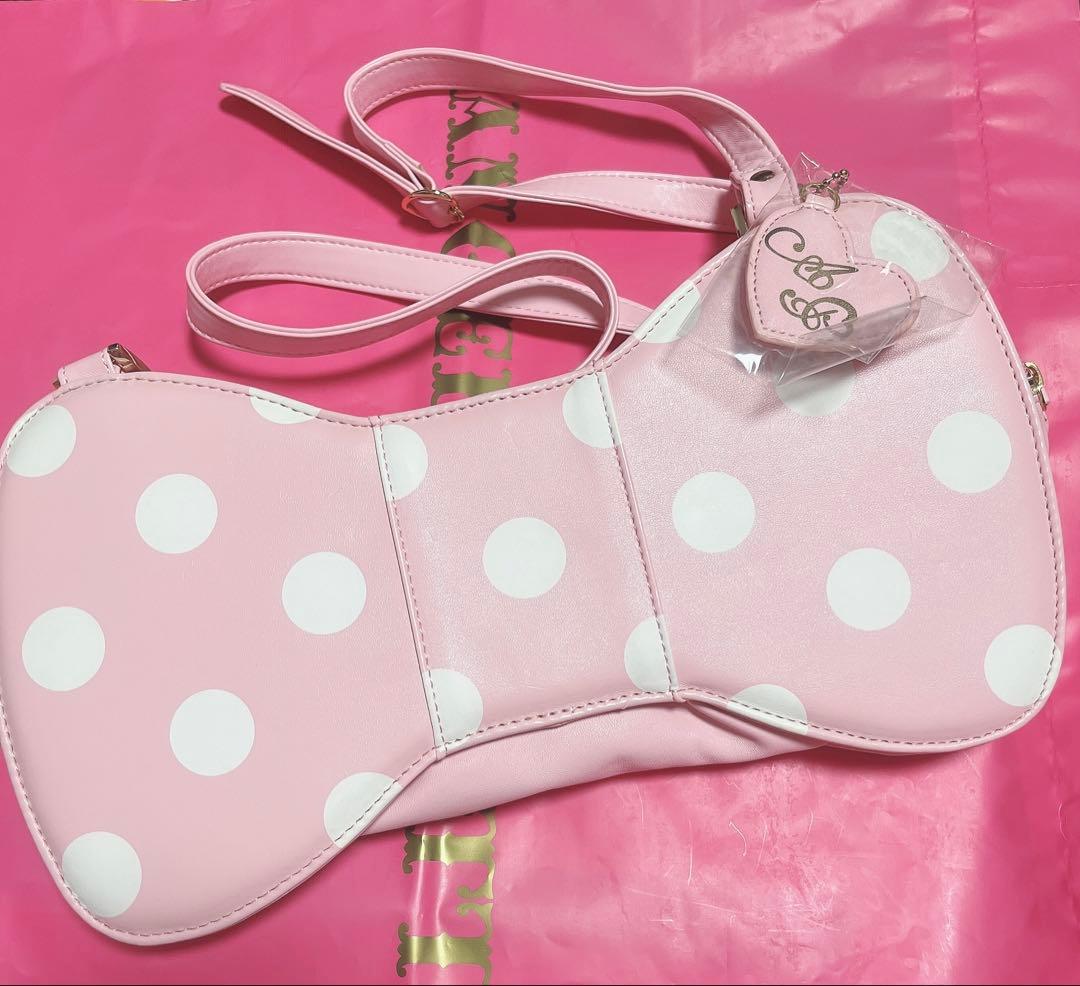 新品 angelic pretty ドットリボンショルダーバッグ ピンク