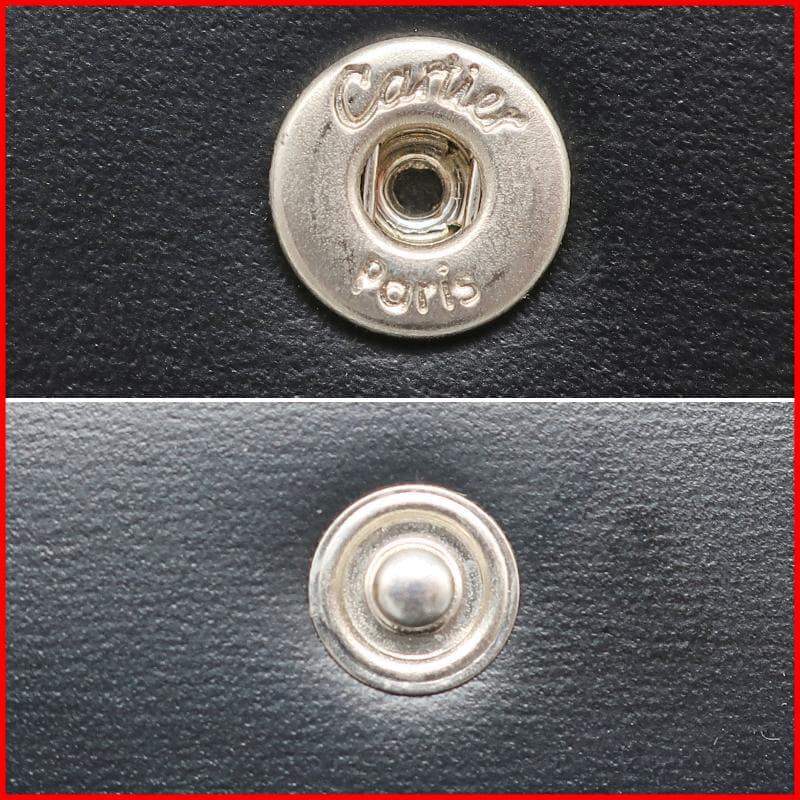 正規品 カルティエ Cartier キーケース 6連 黒 レザー C2金具 美品