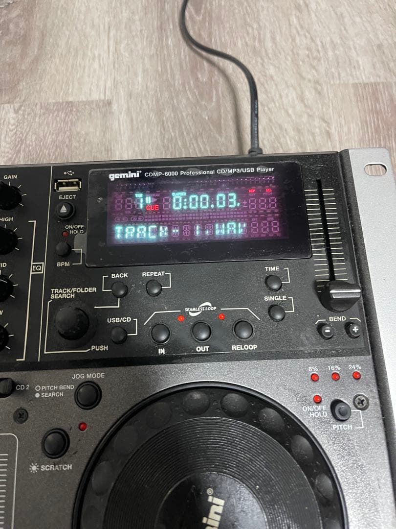 【通電確認済】GEMINI ジェミニ CD プレイヤー CDMP-6000