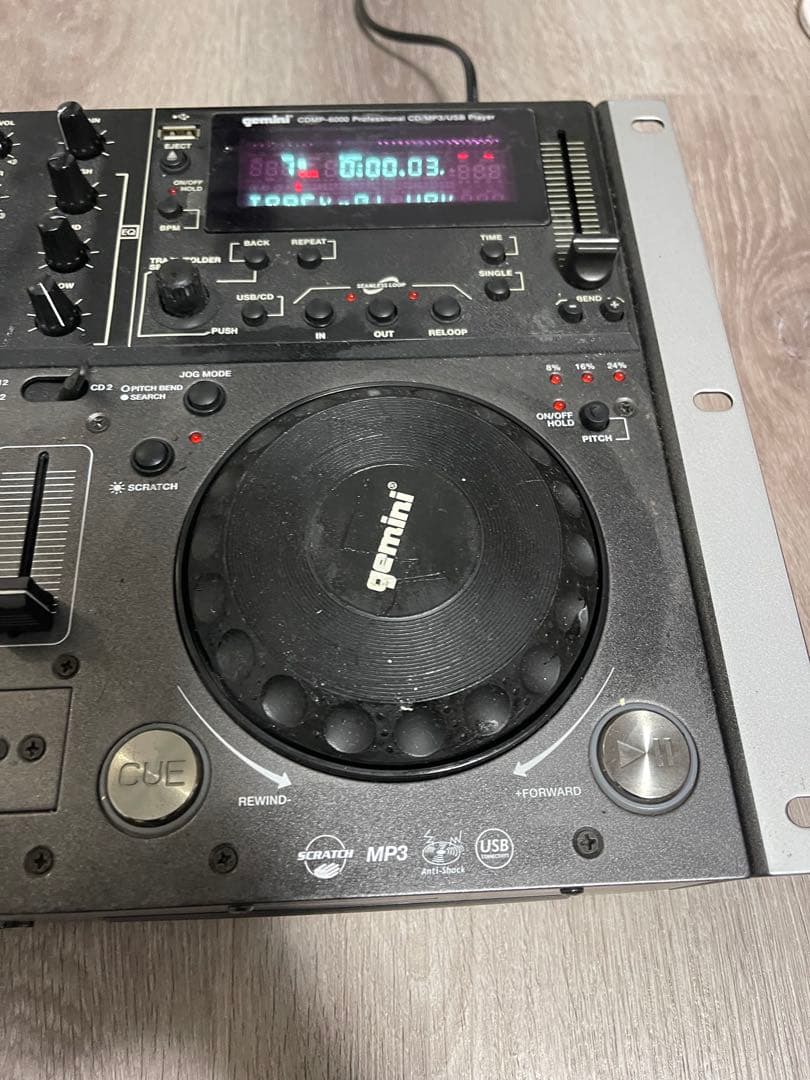 【通電確認済】GEMINI ジェミニ CD プレイヤー CDMP-6000