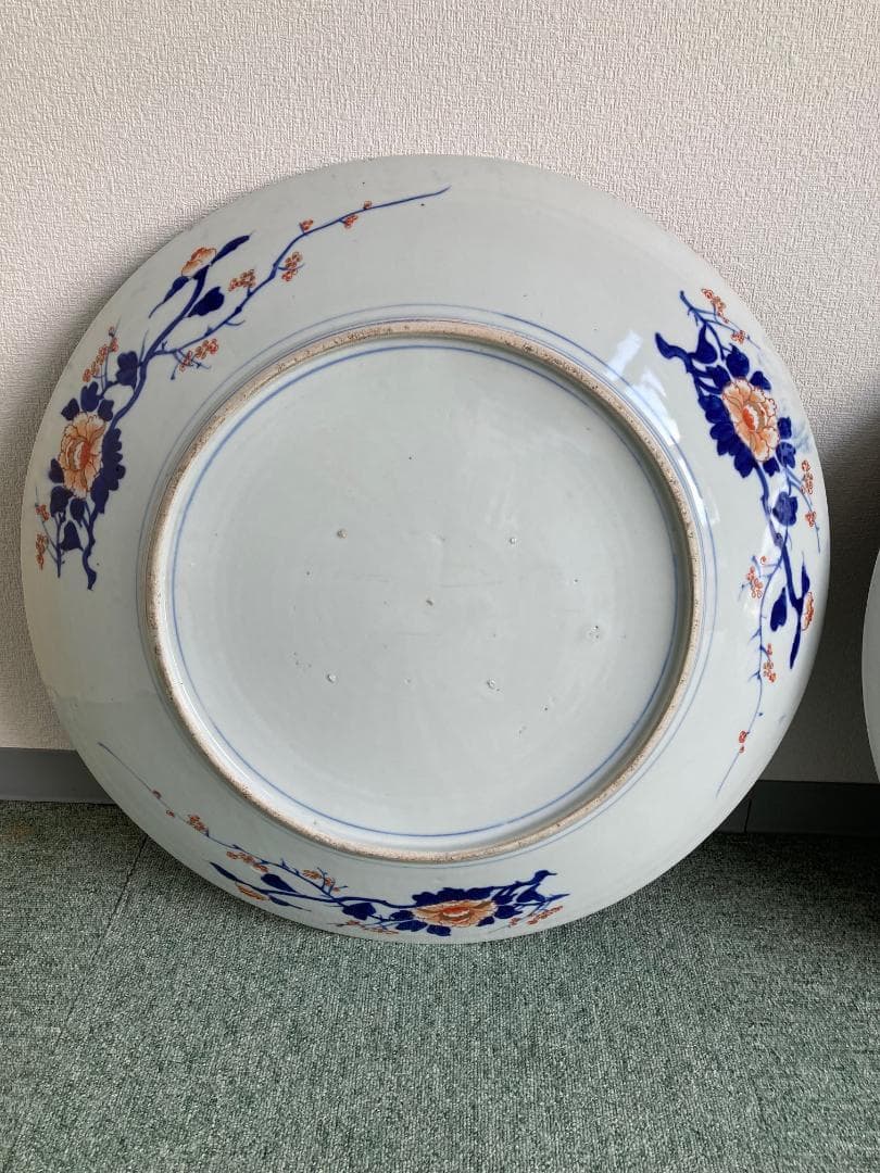 伊万里焼　（６０㎝）大皿對　江戸後期