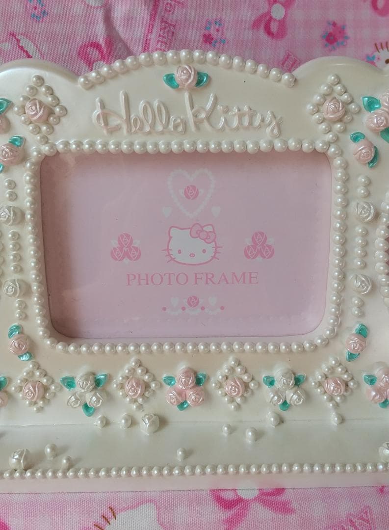 キティ　ミミィ　フォトフレーム　ドレス　ローズ　写真たて