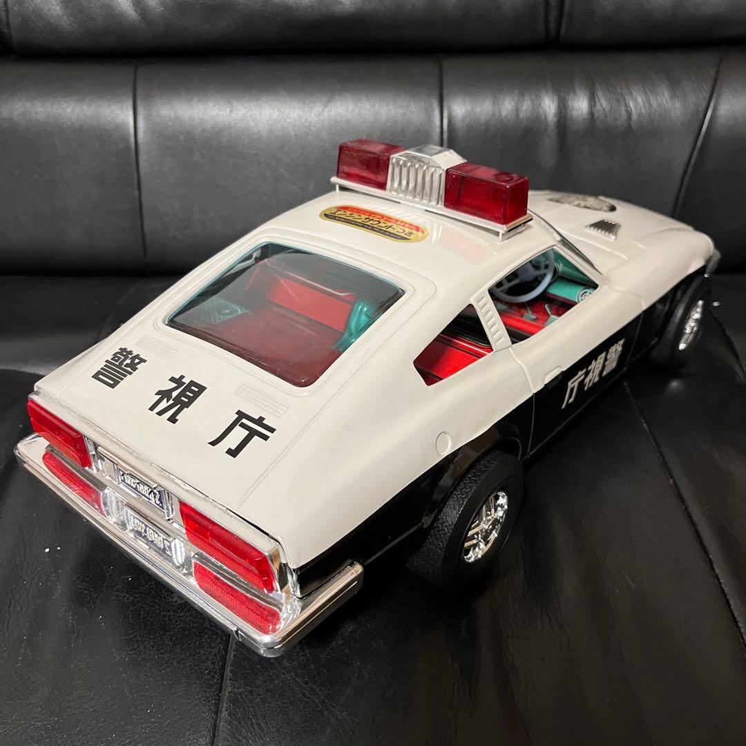 イチコーのニッサン フェアレディZ パトロールカー ブリキ レトロ S130