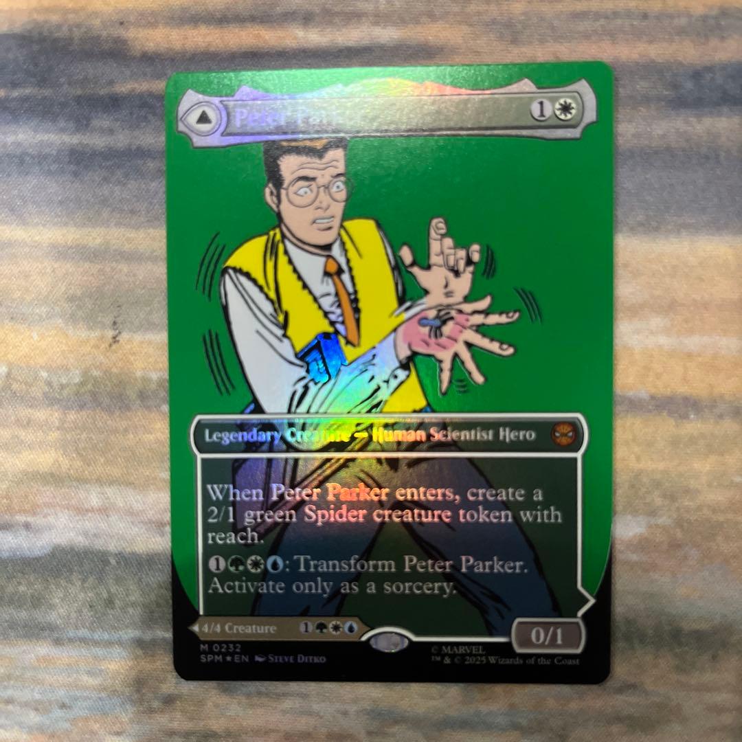 mtg ピーター・パーカー スパイダーマン クラシック・コミック 両面foil