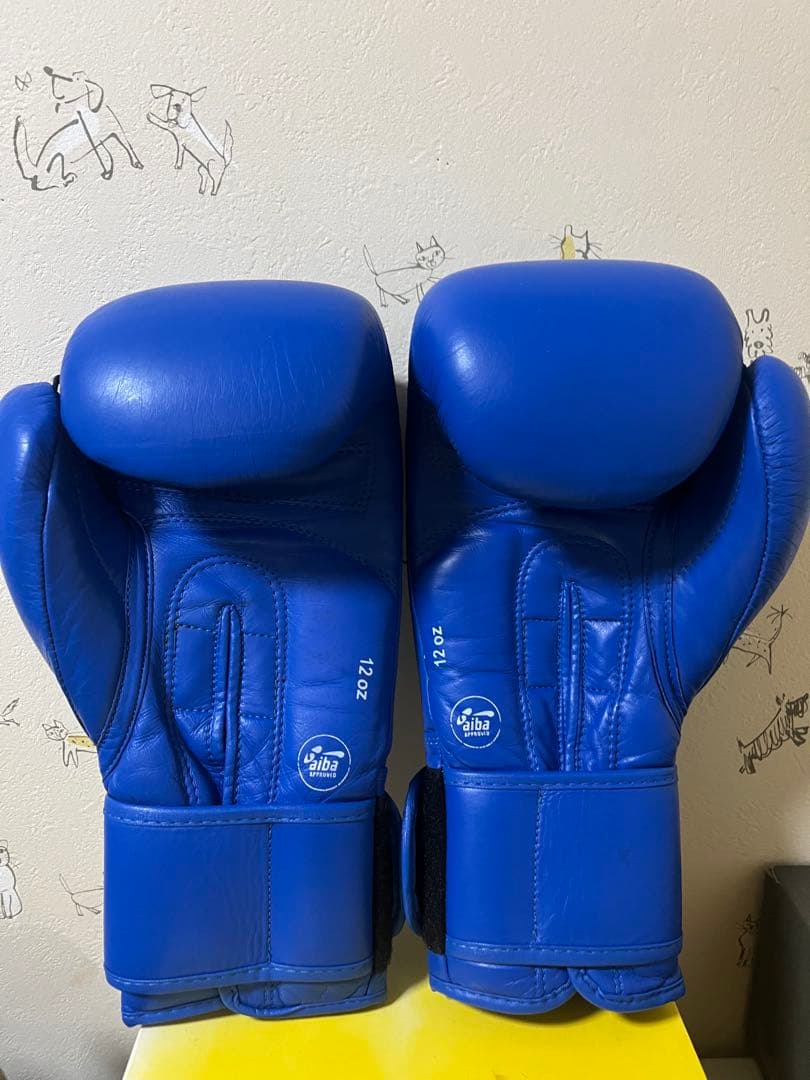 adidas ボクシンググローブ 12oz 青