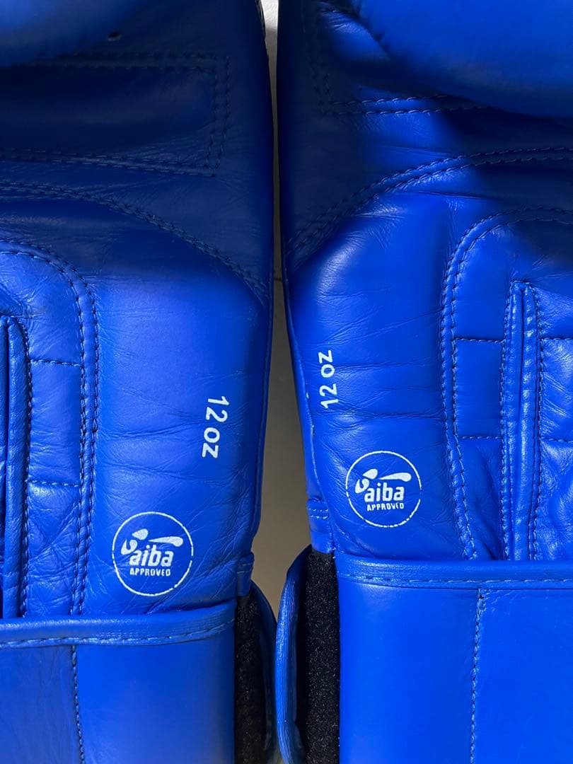 adidas ボクシンググローブ 12oz 青