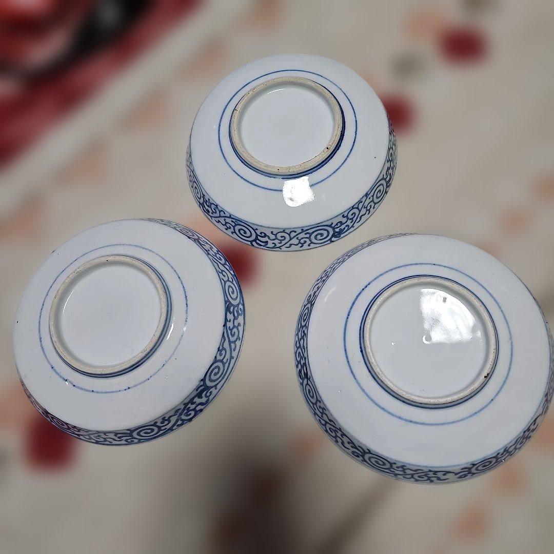 古伊万里　赤絵　なます皿　3枚