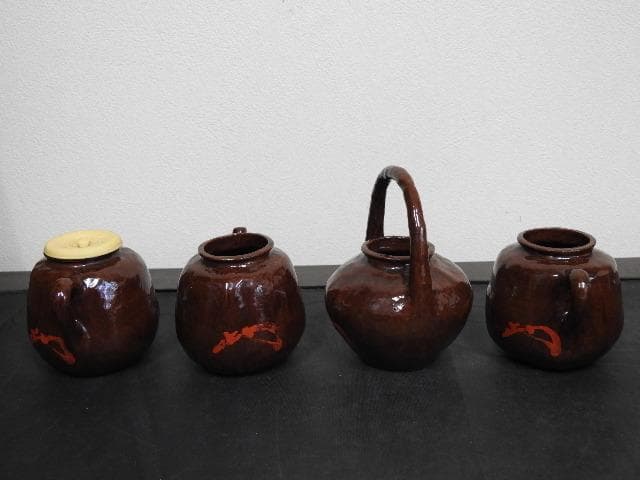 一閑張四滴茶器　淡々斎　共箱　MA570