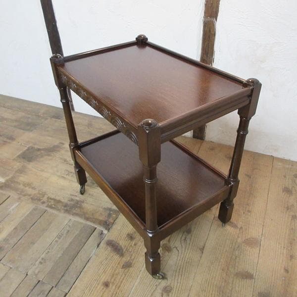 イギリス アンティーク 家具 キッチンワゴン トロリー カフェ 英国 6999d