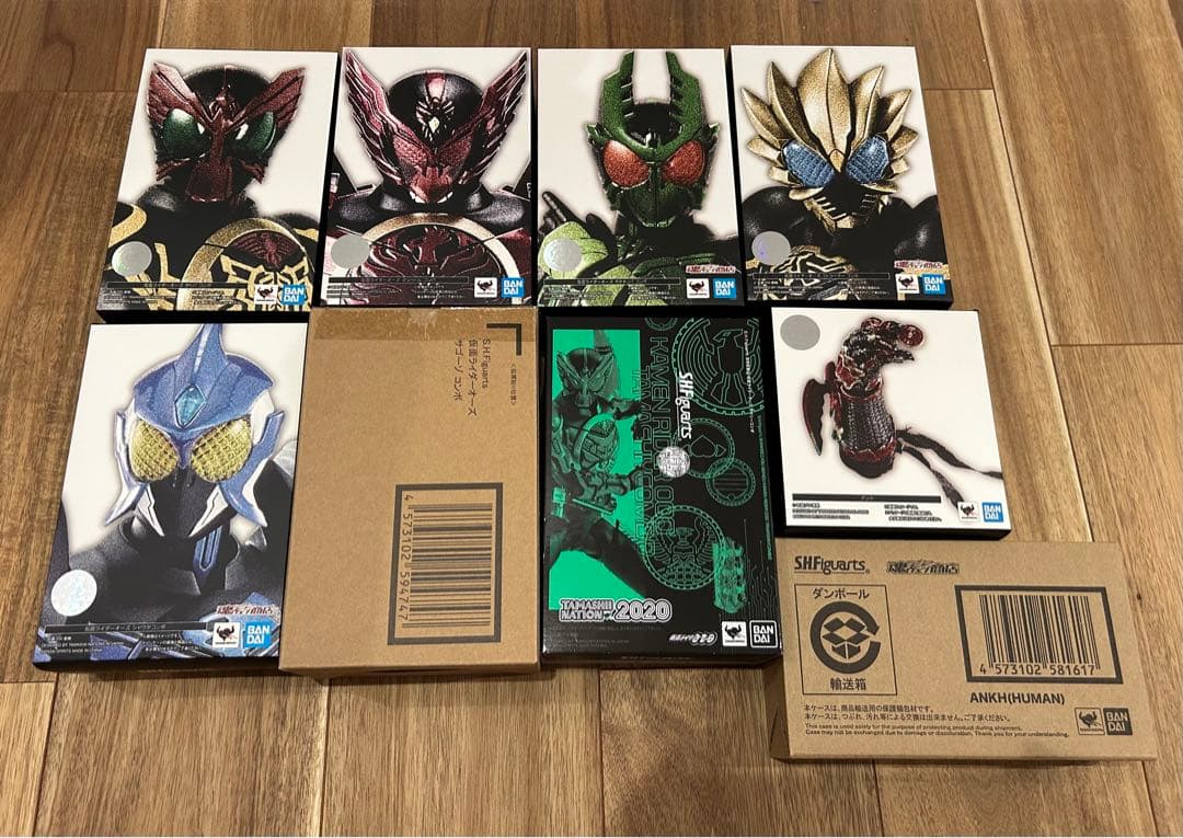 S.H.Figuarts 真骨頂製法 仮面ライダーオーズ シリーズ 9点セット