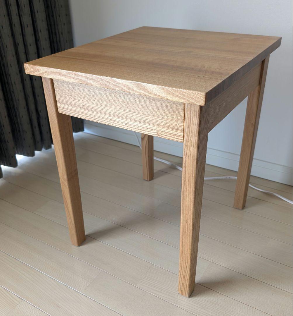 【無印良品】 木製ベッドサイドテーブル