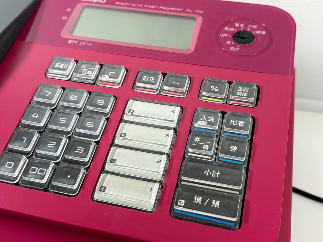 レジスタ　CASIO ピンク色　NL-100