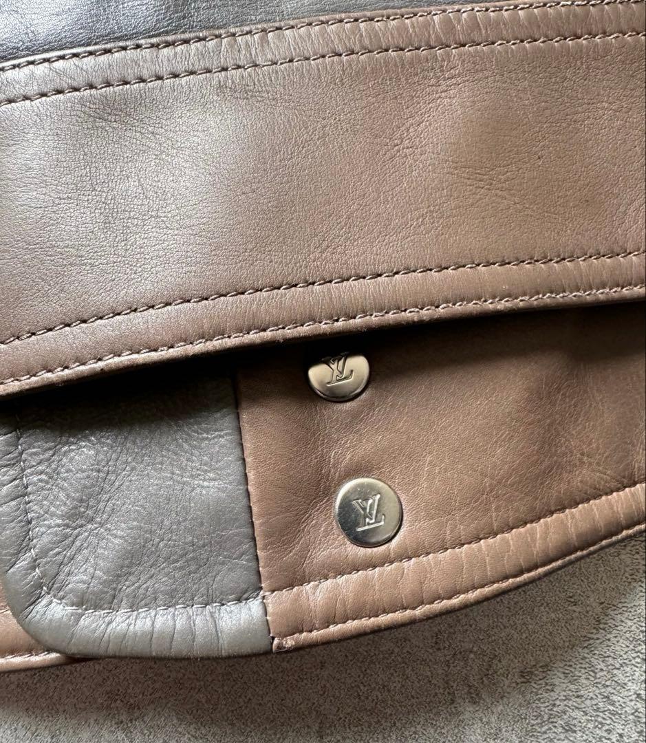 最終価格　ルイヴィトン　レザージャケット　ライダース　カフェレーサー　革ジャン