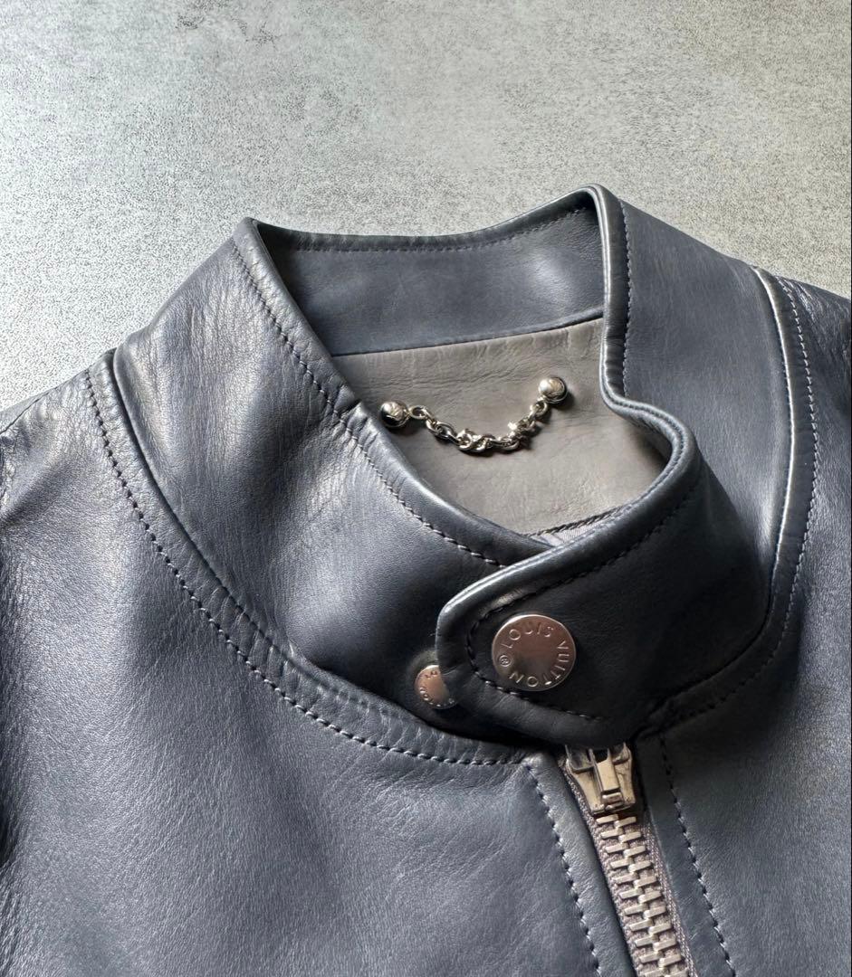 最終価格　ルイヴィトン　レザージャケット　ライダース　カフェレーサー　革ジャン