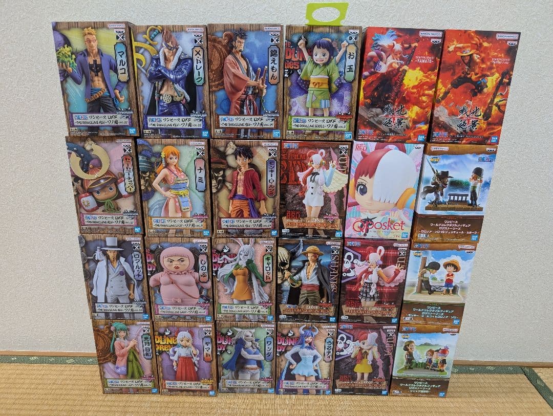 ワンピース フィギュアセット ルフィ ゾロ　シャンクス　ウタ　エース　ヤマト