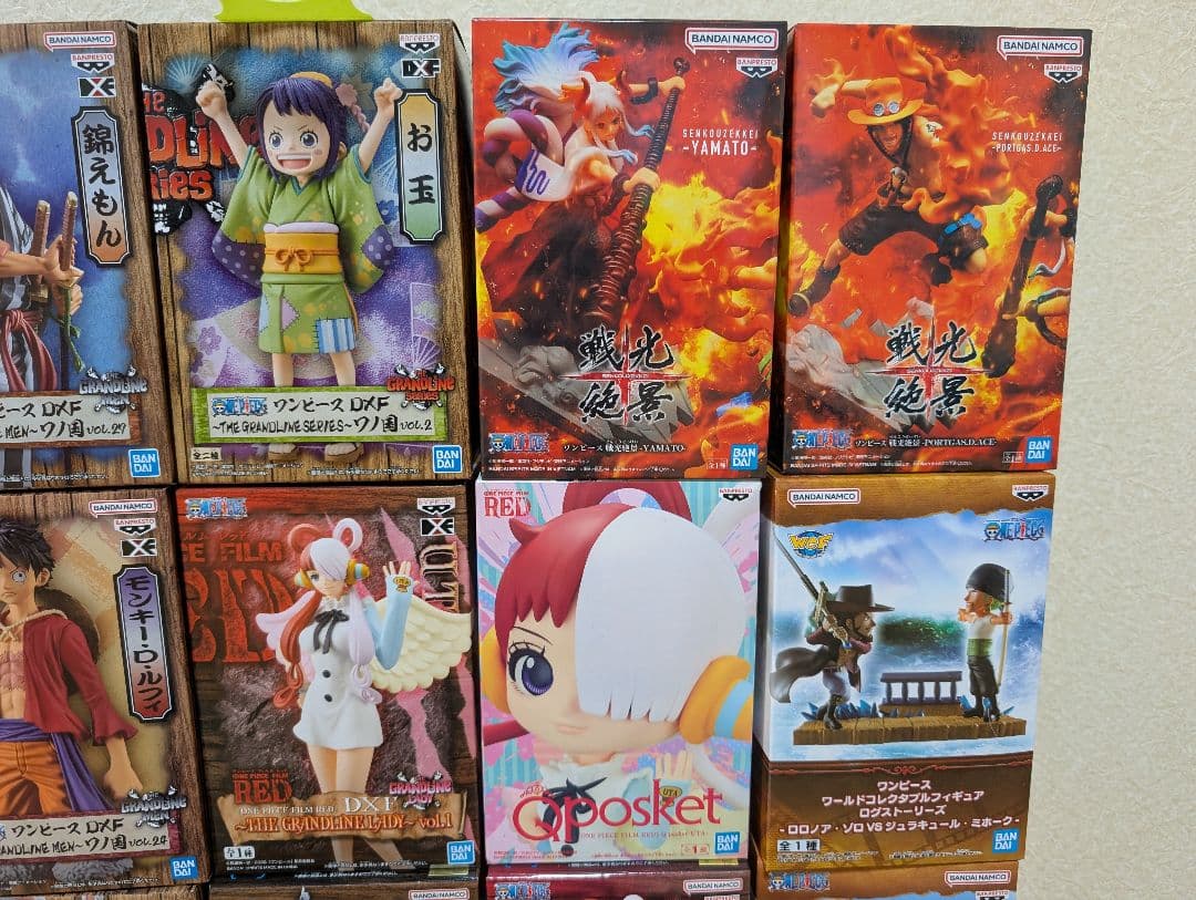 ワンピース フィギュアセット ルフィ ゾロ　シャンクス　ウタ　エース　ヤマト