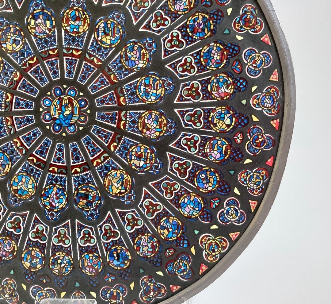 ノートルダム大聖堂 バラ窓 ローズウィンドウ ステンドグラス グラスマスターズ