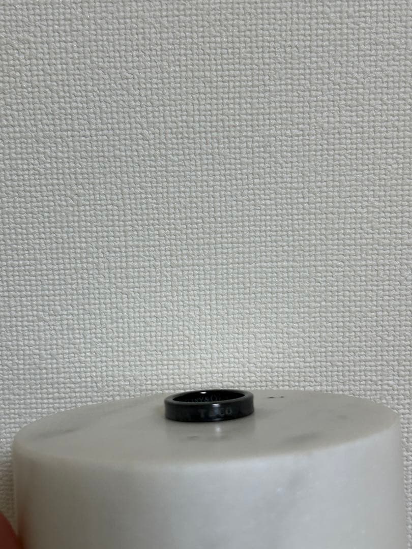 Tiffany & Co. ティファニー ブラックチタンリング ナローリング