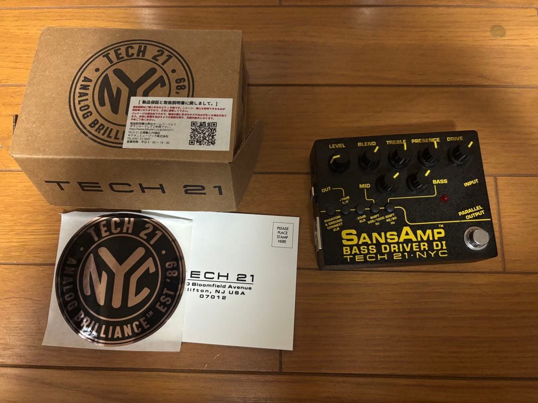 3*2様 【美品】TECH 21 SansAmp Bass D DI