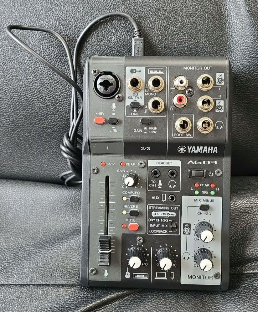 -YAMAHA AG03 NK2BUSBオーディオインターフェース【ブラック】